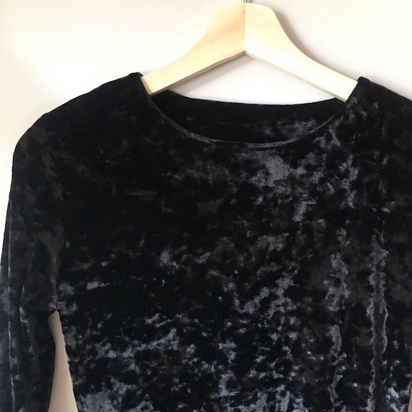 90s crushed velvet dress - Picture 3 of 5